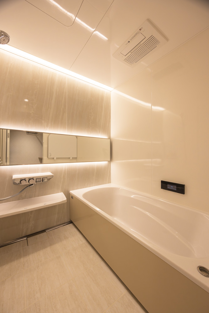 【横浜市戸塚区】あたたかさと上質なくつろぎを叶える「グランスパ」の浴室